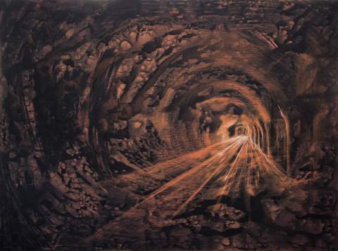 “Hyper-loop” by Vartan Markarian – 140x103cm 2017