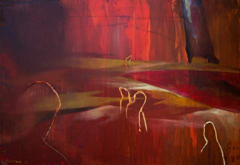 “Search of himself ” by Vartan Markarian – 100x70cm 2017