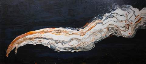 “The city is asleep” by Vartan Markarian – 200x85cm 2017