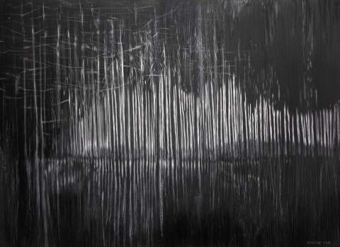 “Hyper jump in a stripe.” by Vartan Markarian – 100x100cm 2017